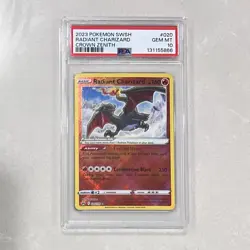 Radiant Charizard 020/159 – Crown Zenith – PSA 10 Pokemon PTCG - Image 1