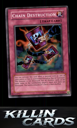 Chain Destruction TP4-004 Super Rare Tournament Pack 4 YuGiOh Card NM - Image 1