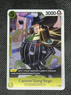 One Piece TCG English CAPONE “GANG” BEGE #OP04-100 REVERSE HOLO Ranged Character - Image 1
