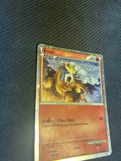 Entei HGSS20 Promo HeartGold SoulSilver Pokemon Card Holo Foil Rare PL - Image 3