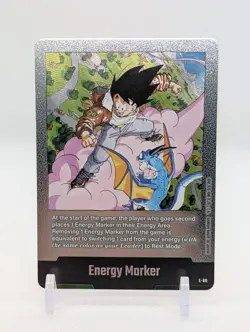 Energy Marker E-80 Silver Goku Manga Booster 02 Dragon Ball Card English - Image 1