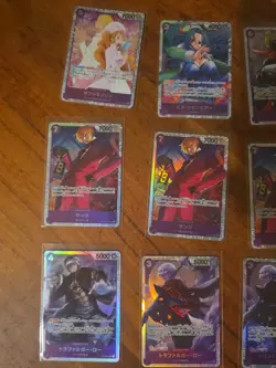 48x japanese one piece super rare PURPLE SR card lot assorted sets - Image 2
