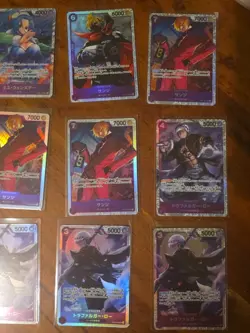 48x japanese one piece super rare PURPLE SR card lot assorted sets - Image 3