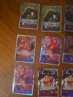 48x japanese one piece super rare PURPLE SR card lot assorted sets - Image 4