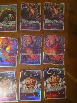 48x japanese one piece super rare PURPLE SR card lot assorted sets - Image 5