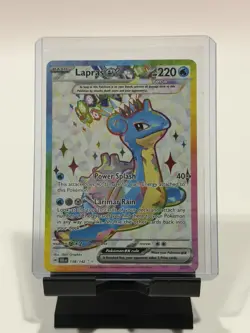 Lapras EX 158/142 Stellar Crown Special Illustration Rare Card - Image 1