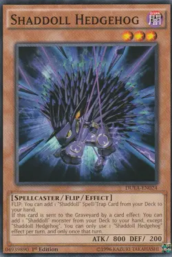 3 X YUGIOH CARD SHADDOLL HEDGEHOG DUEA-EN024 1ST EDITION - Image 1