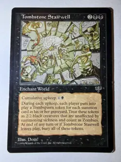 Magic the Gathering MTG Tombstone Stairwell Black Mirage Excellent Condition - Image 1