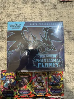Pokemon TCG Phantasmal Flames Elite Trainer Box PLUS 2x Booster Pack Art Bundle - Image 4