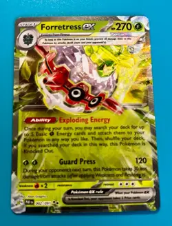 Forretress Ex #2 Pokemon Card - Paldean Fates 002/091 NM Double Rare Holo TCG - Image 2