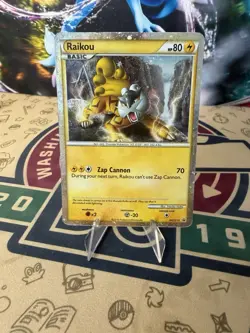 Raikou Pokemon Black Star Promo HGSS19 HOLO RARE - Image 1
