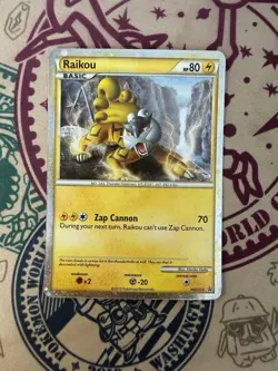 Raikou Pokemon Black Star Promo HGSS19 HOLO RARE - Image 3