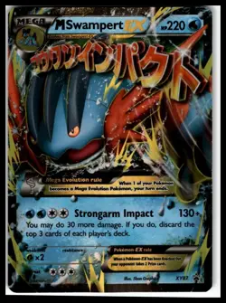 M Swampert Pokemon EX XY87 XY Holo Black Star Promo LP - Image 1