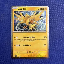 Pokemon Zapdos SVP 157 Scarlet & Violet Cosmos Holo Black Star Promo - Image 1