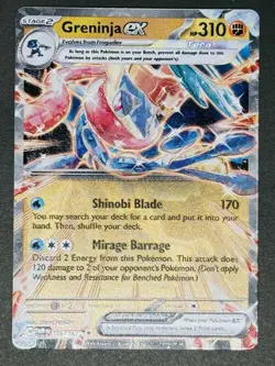 Greninja EX 106/167 - Metal Twilight Masquerade Ultra Rare Pokemon TCG GameStop - Image 1