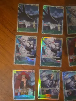 49x japanese one piece super rare GREEN SR card lot assorted sets - Image 4