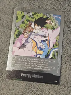 Energy Marker E-80 Silver Goku Manga Booster 02 Dragon Ball Card English - Image 1