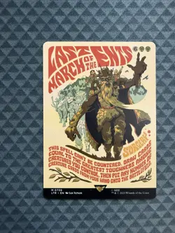 MTG Last March of the Ents #0739 Borderless Poster Mythic UB: TLOTR (LTR) - Image 1