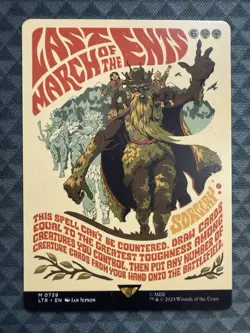 MTG Last March of the Ents #0739 Borderless Poster Mythic UB: TLOTR (LTR) - Image 2