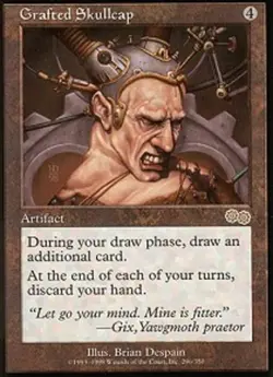 4x MTG Grafted Skullcap, Light Play, English Urza's Saga - Image 1