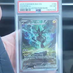 Pokemon Zekrom ex 166/086 Sv: Black Bolt Special Illustration Rare Holo PSA 6 - Image 1