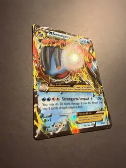 LP Mega Swampert EX M XY87 Black Star Promo XY Pokemon card English TCG - Image 2