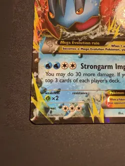 LP Mega Swampert EX M XY87 Black Star Promo XY Pokemon card English TCG - Image 5