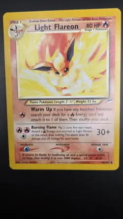 Light Flareon 46/105 — EXC/ NM — Neo Destiny — Vintage WoTC Pokemon Card - Image 2