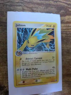 Pokemon TCG Jolteon Unseen Forces Holo Card 8/115 Rare LP Swirl - Image 3