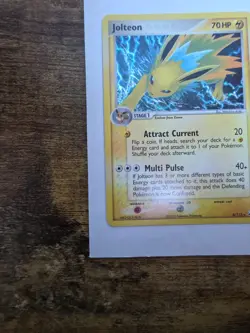 Pokemon TCG Jolteon Unseen Forces Holo Card 8/115 Rare LP Swirl - Image 5