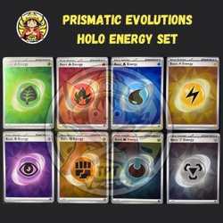 Pokemon Prismatic Evolutions Reverse Holo Energy - Complete Set! - Image 1