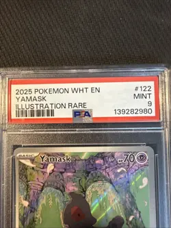 2025 Pokemon White Flare #122 Yamask Illustration Rare PSA 9 MINT - Image 5