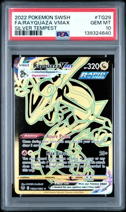 PSA 10 Rayquaza VMAX TG29 - Pokemon Silver Tempest Trainer Gallery - Pokemon TCG - Image 1