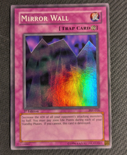 Yugioh Mirror Wall PSV-016 1st Edition Super Rare LP! - Image 1