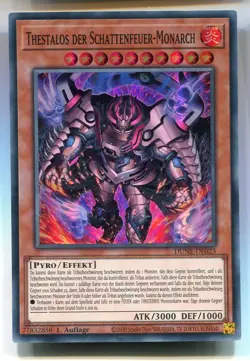 Yu-Gi-Oh! Thestalos der Schattenfeuer Monarch Super Rare DUNE-DE023 - Image 1