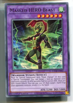 Yu-Gi-Oh! Masked Hero Blast Rare englisch TOCH-EN047 Maskierter Held Blast - Image 1