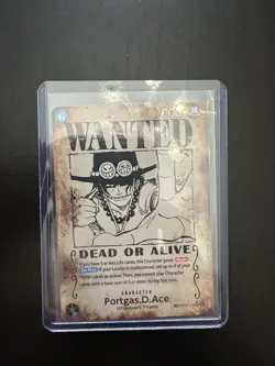 One Piece CCG Portgas D. Ace OP13-119 7000 Power Wanted Dead or Alive - Image 1