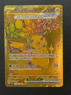 Pokemon TCG Pikachu EX Hyper Rare Card 179/131 Prismatic Evolutions NM/Mint - Image 1