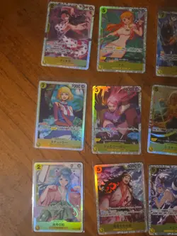 47x japanese one piece super rare YELLOW SR card lot assorted sets - Image 2