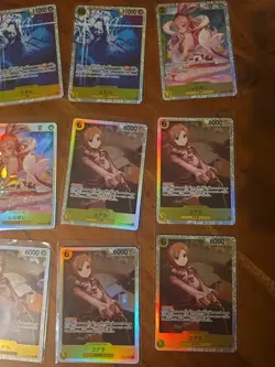 47x japanese one piece super rare YELLOW SR card lot assorted sets - Image 5