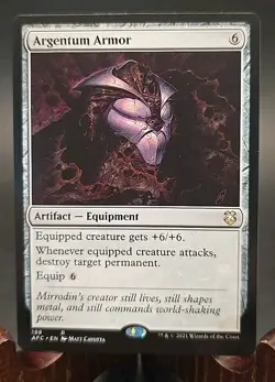 Argentum Armor Adventures in the Forgotten Realms MTG Regular Lightly Played - Image 1