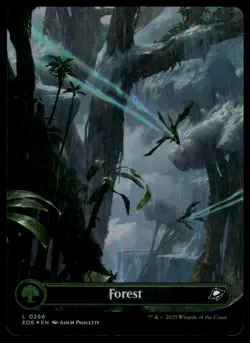 Edge of Eternities #266 Forest (0266) (Borderless) (Foil) - Image 1