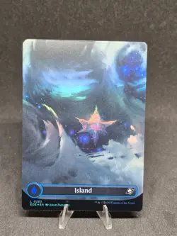 MTG Island 0263 Edge of Eternities Full Art Borderless Holo Land NM - Image 1