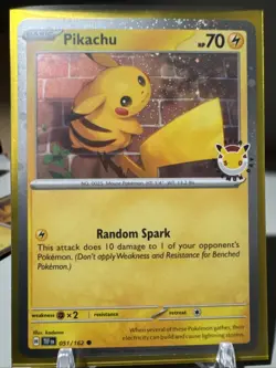 Pikachu 051/162 Pokemon Day 2026 30th Anniversary Stamped Promo Pokemon TCG NM - Image 1