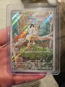 Pokemon TCG Meowth 106/094 Me02 Phantasmal Flames Holo Foil MINT - Image 1