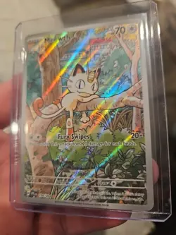 Pokemon TCG Meowth 106/094 Me02 Phantasmal Flames Holo Foil MINT - Image 2
