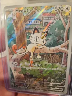 Pokemon TCG Meowth 106/094 Me02 Phantasmal Flames Holo Foil MINT - Image 5