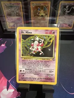 Pokemon TCG Mr. Mime Jungle 6/64 Holo Unlimited Holo Rare 🤡 👀 - Image 1