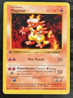 Pokemon TCG | Magmar 36/102 | Base Set 1st Edition | MP - Image 1