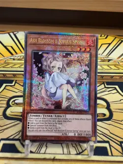 Yugioh Aschenblute & Freudiger Fruhling RA04-EN025 Quarter Century Secret Rare - Image 1